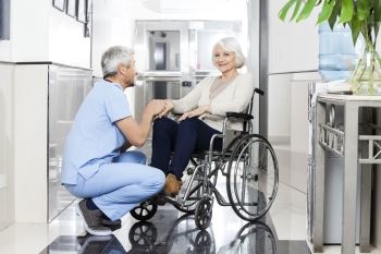 older woman in a wheelchair